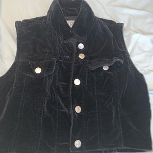 Black denim jacket